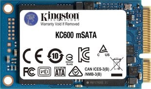 Kingston SKC600MS/512G цена и информация | Внутренние жёсткие диски (HDD, SSD, Hybrid) | hansapost.ee