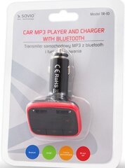 Bluetooth FM modulaator Savio TR-10, punane hind ja info | Savio Autokaubad | hansapost.ee