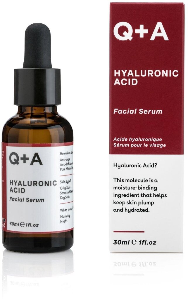 Näoõli Q+A Hyaluronic Acid, 30 ml hind ja info | Näoõlid, ampullid ja seerumid | hansapost.ee