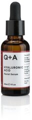 Näoõli Q+A Hyaluronic Acid, 30 ml hind ja info | Q+A Näohooldus | hansapost.ee