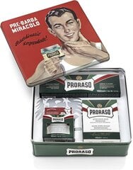 Винтажный набор для бритья для мужчин Proraso Gino: крем перед бритьем, 100 мл + крем для бритья, 150 мл + бальзам после бритья, 100 мл цена и информация | Косметика и средства для бритья | hansapost.ee