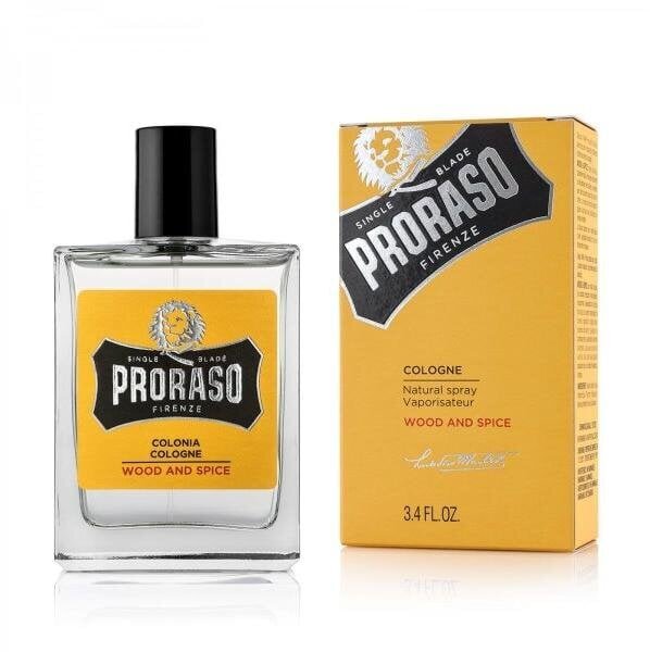 Odekolonn Proraso Wood & Spice, 100 ml hind ja info | Raseerimisvahendid | hansapost.ee