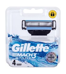Gillette Mach3 Start запасное лезвие для мужчин 4 шт цена и информация | Средства для бритья и косметика | hansapost.ee
