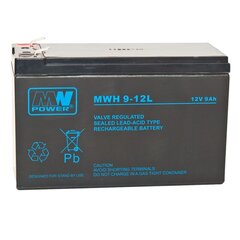 MWPower aku MW 12V 9Ah F2 (250) AGM, 6-9 aastat hind ja info | Patareid | hansapost.ee