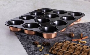 BerlingerHaus форма для выпечки кексов Rosegold Metallic Line, 12 шт цена и информация | Формы, посуда для выпечки | hansapost.ee