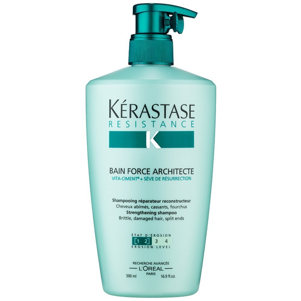 Tugevdav juukse šampoon Kerastase Resistance Bain Force Architecte 500 ml hind ja info | Šampoonid | hansapost.ee