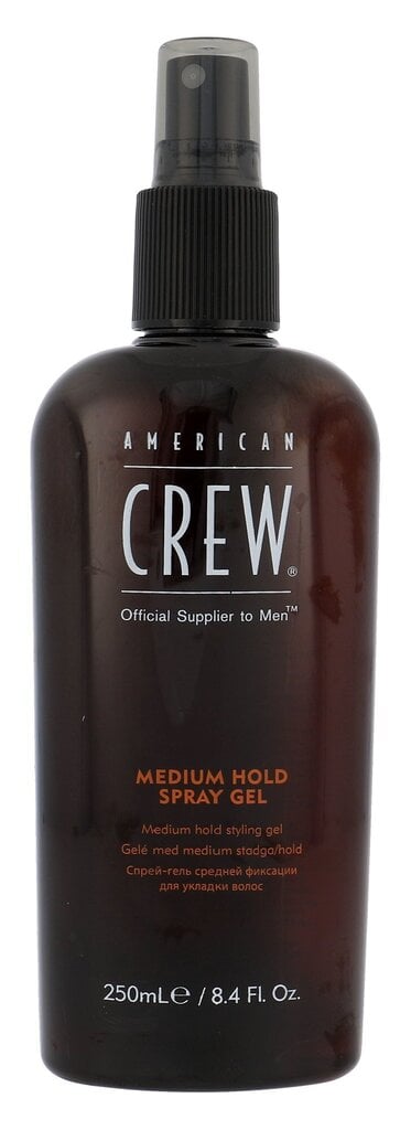 Meeste juuksesprei-geel American Crew Medium Hold, 250 ml цена и информация | Juuste viimistlusvahendid | hansapost.ee