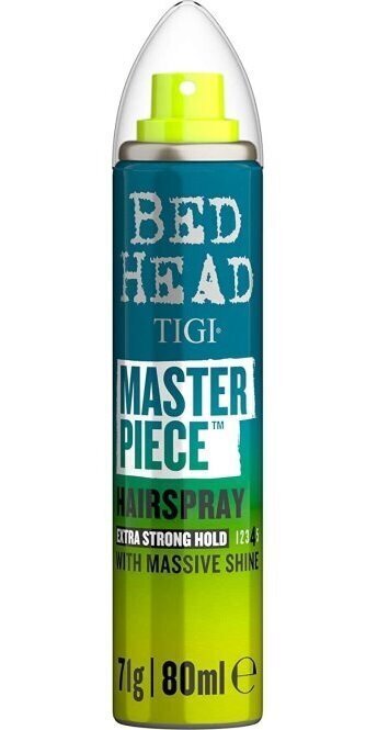 Sära andev juukselakk lakas Tigi Bed Head Masterpiece Hairspray, 80ml цена и информация | Juuste viimistlusvahendid | hansapost.ee