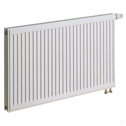 Radiaator KERMI 0.6 x 1.4 m, topelt, põhja integreeritud ventiiliga цена и информация | Radiaatorid ja konvektorid | hansapost.ee