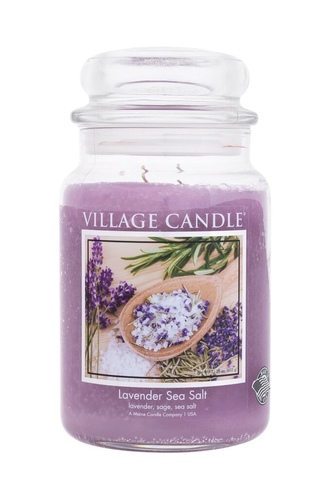 Lõhnaküünal Village Candle Lavender Sea Salt 602 g price and information | Küünlad, küünlajalad | hansapost.ee