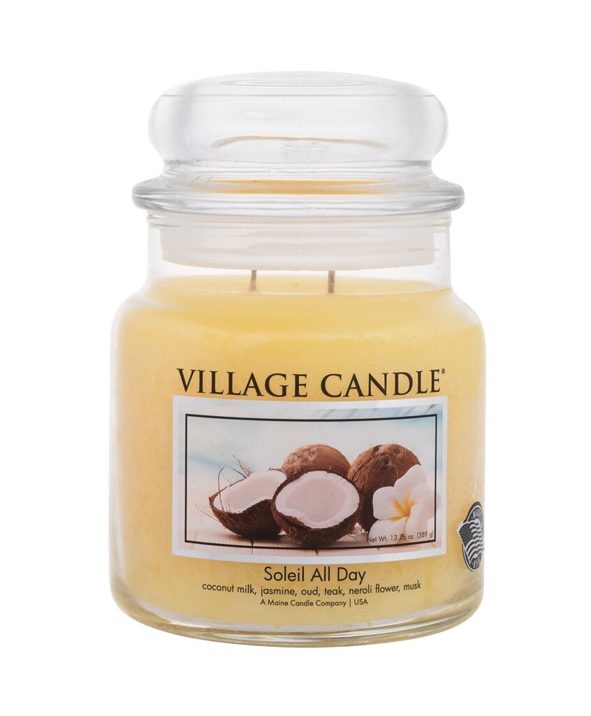 Lõhnaküünal Village Candle Soleil All Day 389 g hind ja info | Küünlad, küünlajalad | hansapost.ee