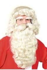Парик и борода с бровями Деда Мороза цена и информация | Костюмы и маски | hansapost.ee