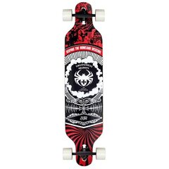 Скейтборд Nils Extreme Longboard Spider, красный цена и информация | Скейтборды | hansapost.ee