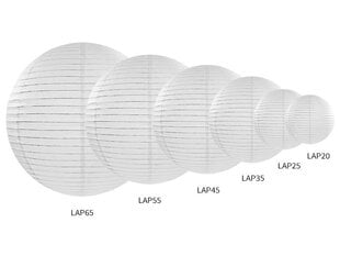 Paberist rippuv kaunistus 20 cm, valge hind ja info | Peokaunistused ja dekoratsioonid | hansapost.ee