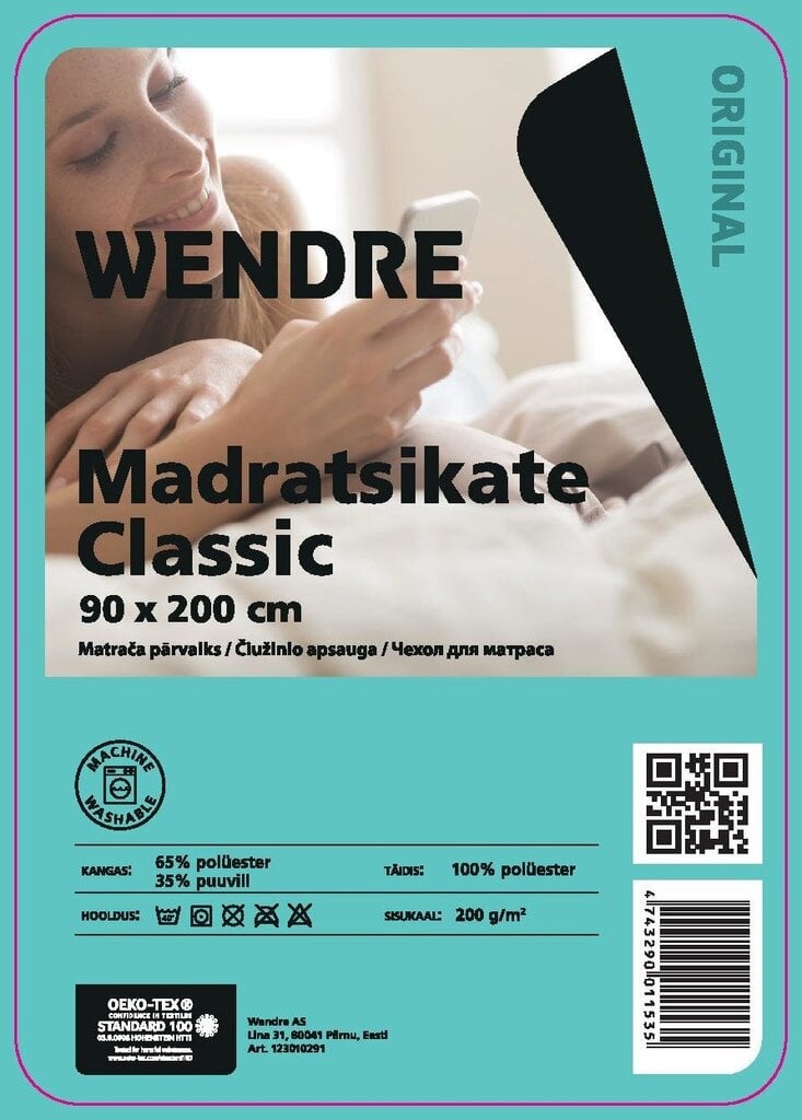 Wendre madratsikate Classic - erinevad suurused цена и информация | Voodilinad | hansapost.ee