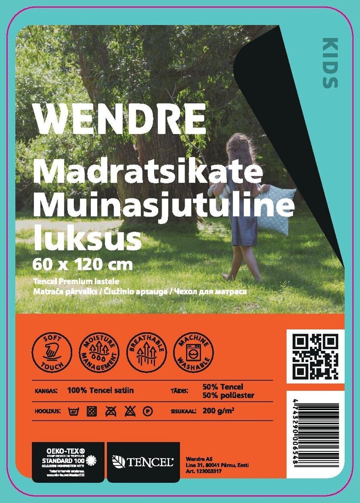 Wendre madratsikate Muinasjutuline luksus 60 x 120 cm цена и информация | Voodilinad | hansapost.ee