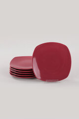 Десертная тарелка Carmen Red, 22 см, 6 шт. цена и информация | Посуда, тарелки, обеденные сервизы | hansapost.ee