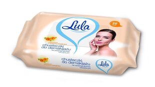 Влажные салфетки для очистки макияжа LULA, 20 шт. цена и информация | Ватная продукция, влажные салфетки | hansapost.ee