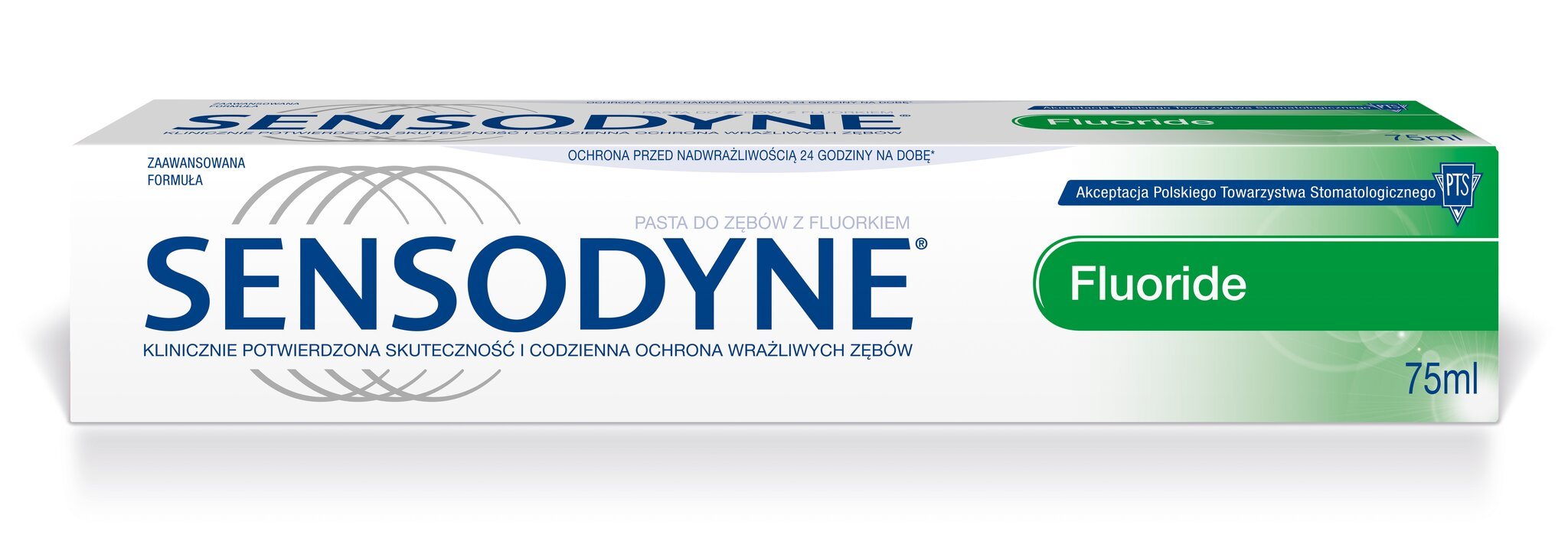 Hambapasta Sensodyne Fluoride, 75 ml hind ja info | Hambaharjad, hampapastad ja suuloputusvedelikud | hansapost.ee