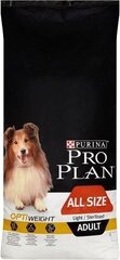 Purina Pro Plan OptiWeight Light / Sterilised Adult kuivtoit igas suuruses koertele, 14kg hind ja info | Pro Plan Lemmikloomatarbed | hansapost.ee