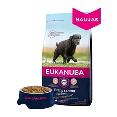 Kuivtoit suurt tõugu eakatele koertele Eukanuba Senior Large Breed värske kanalihaga, 15 kg hind ja info | Koerte kuivtoit ja krõbinad | hansapost.ee