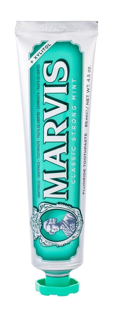 Hambapasta Marvis Classic Strong Mint 85 ml цена и информация | Hambaharjad, hampapastad ja suuloputusvedelikud | hansapost.ee