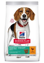 Hill's Science Plan Perfect Weight Medium Adult корм для собак с курицей, 12 кг цена и информация | Сухой корм для собак | hansapost.ee