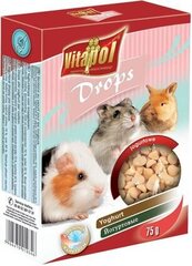 Vitapol капли для грызунов с йогуртом, 75г цена и информация | Корм для грызунов | hansapost.ee