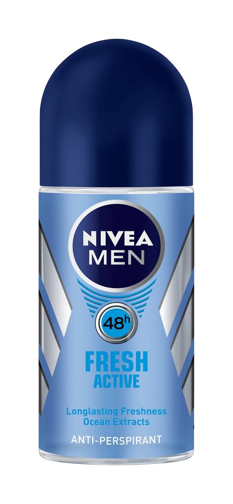 Rulldeodorant meestele Nivea Active Fresh 50 ml цена и информация | Deodorandid | hansapost.ee