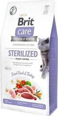 Brit Care Cat Grain-Free Sterilized Weight Control kassitoit 2kg hind ja info | Kassi kuivtoit ja kassikrõbinad | hansapost.ee