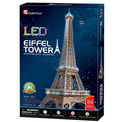 3D pusle CubicFun Eiffeli torn, 84-osaline hind ja info | CubicFun Koolitarvikud | hansapost.ee