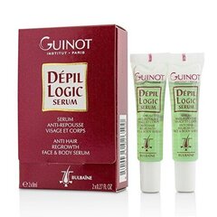 Juuksekasvu seerum Guinot Depil Logic 2 x 8 ml price and information | Depilatory tools | hansapost.ee