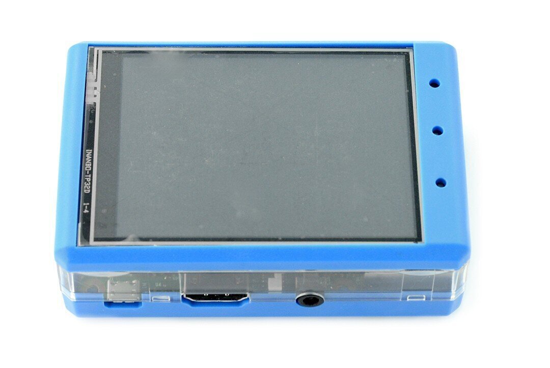 Ümbris Raspberry Pi ja 3,2” LCD ekraanile, sinine hind ja info | Konstruktorid, robootika ja tarvikud | hansapost.ee