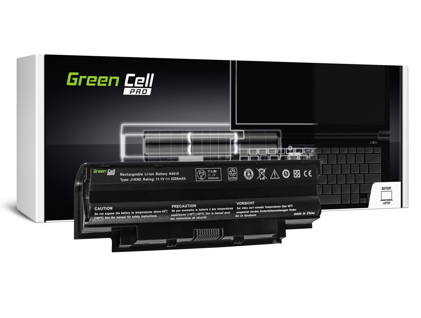 Green Cell Pro Laptop Battery for Dell Inspiron 15 N5010 15R N5010 N5010 N5110 14R N5110 3550 Vostro 3550 hind ja info | Sülearvuti akud | hansapost.ee