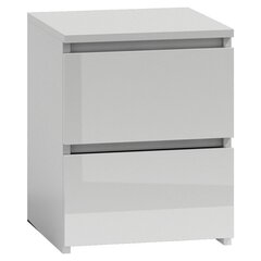 Прикроватный шкафчик Malwa M2, белый цена и информация | Прикроватные тумбочки | hansapost.ee