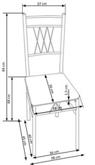 Комплект мебели для столовой Halmar Faust, дубовый цвет цена и информация | Комплекты мебели для столовой | hansapost.ee