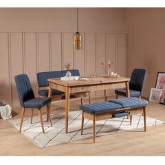 Комплект для столовой Kalune Design 869(I), синий/бежевый цена и информация | Комплекты мебели для столовой | hansapost.ee