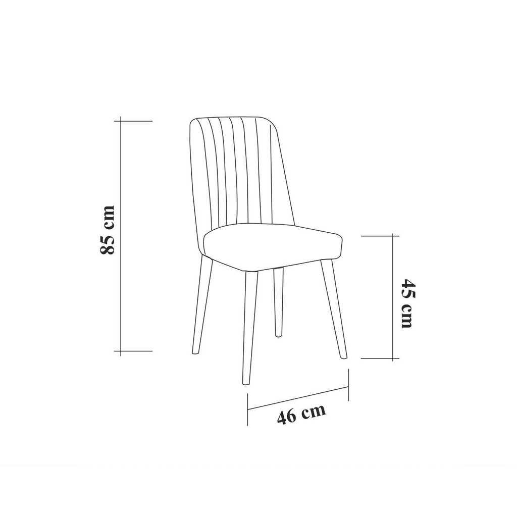 Söögitoa komplekt Kalune Design 869(I), pruun/sinine цена и информация | Söögilauakomplektid | hansapost.ee