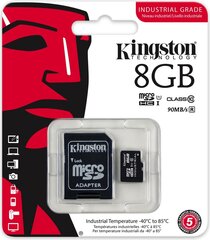 Карта памяти Kingston Industrial Temperature UHS-I U1 цена и информация | Карты памяти | hansapost.ee