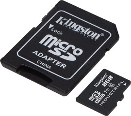 Mälukaart Kingston micro SD 8GB Class 10 U1 +adapter hind ja info | Kingston Mobiiltelefonid, fotokaamerad, nutiseadmed | hansapost.ee