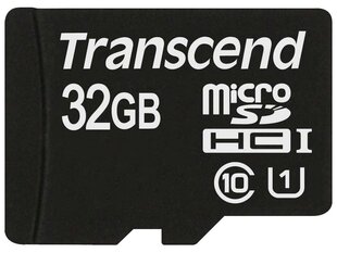 Карта памяти MICRO SDHC 32GB UHS-I/CLASS10 TS32GUSDCU1 TRANSCEND цена и информация | Карты памяти для телефонов | hansapost.ee