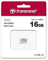 Transcend SD300S, 16GB hind ja info | Mälukaardid mobiiltelefonidele | hansapost.ee