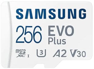 MicroSDXC Mälukaart 256GB Samsung EVO Plus MB-MC256KA/EU цена и информация | Карты памяти для телефонов | hansapost.ee