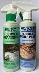Jalatsite hoolduskomplekt NIKWAX: puhastaja + immutusvahend (300 ml, sprei) hind ja info | Hooldusvahendid turistile | hansapost.ee