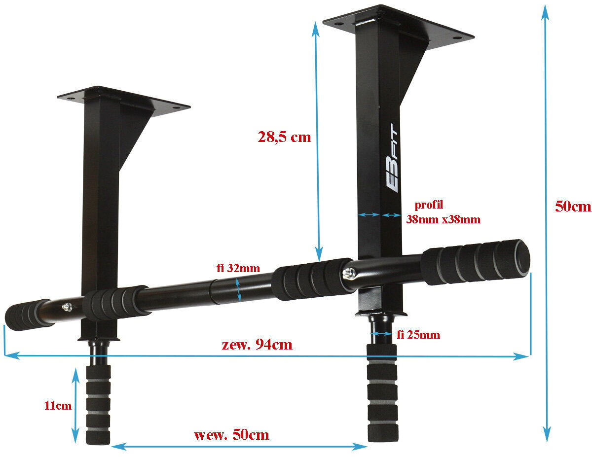 Lõuatõmbekang Eb Fit, 94 cm цена и информация | Lõuatõmbekangid | hansapost.ee