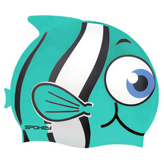 Шапочка для плавания детская Spokey Rybka, синяя цена и информация | Шапки для плавания | hansapost.ee