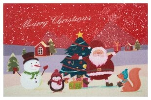Jõuluteemaline 3D uksematt Merry Christmas 45x70 cm hind ja info | Uksematid | hansapost.ee