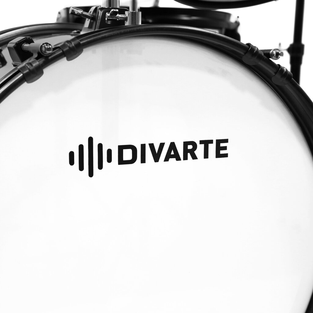 Laste trummikomplekt Divarte Juinior DrumSet BK, 3 trummi цена и информация | Löökpillid | hansapost.ee