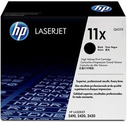 HP 11X (Q6511X) printerikassett EOL, must hind ja info | Laserprinteri toonerid | hansapost.ee