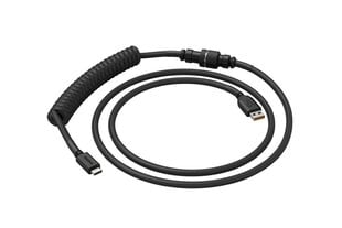 Спиральный кабель Glorious PC Gaming Race, USB-C — USB-A, черный цена и информация | Адаптеры и USB-hub | hansapost.ee